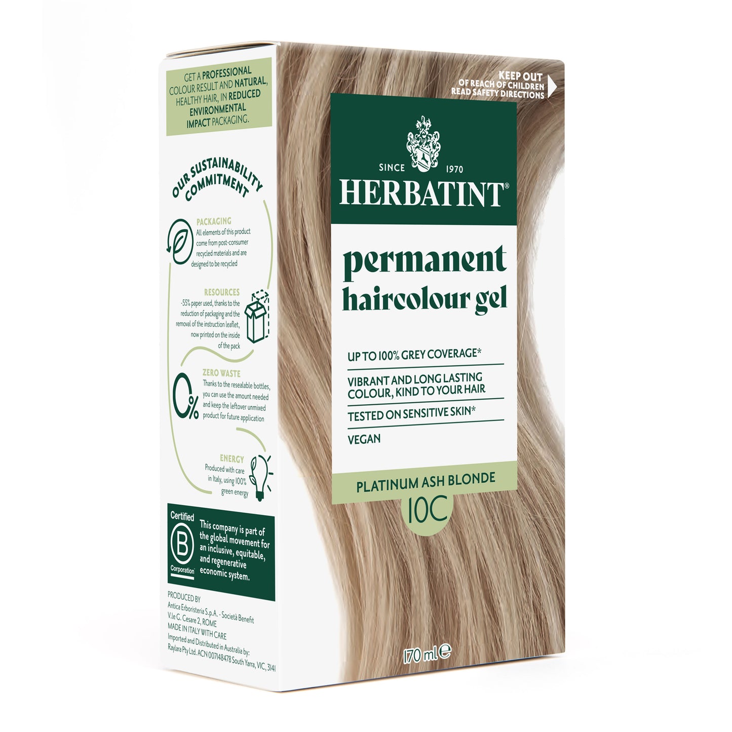 Herbatint 10C Platinum Ash Blonde
