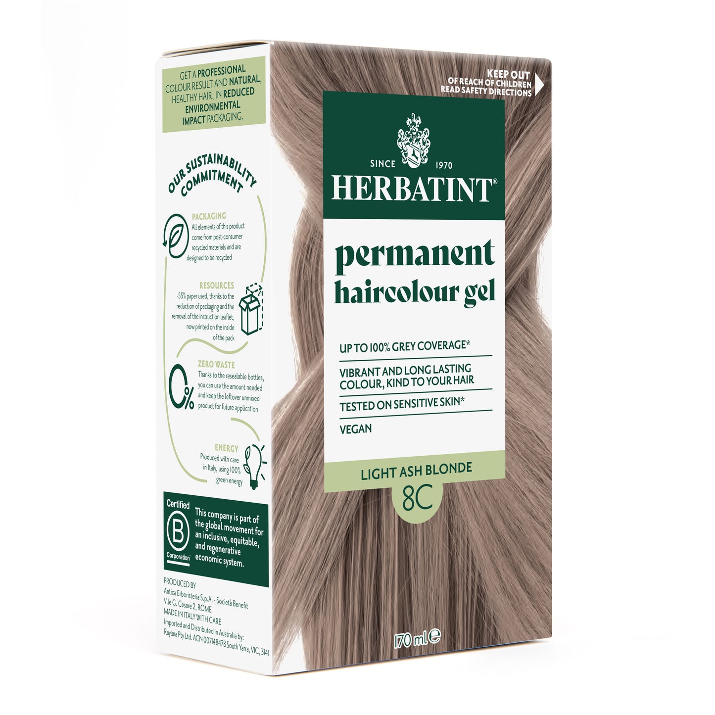 Herbatint 8C Light Ash Blonde